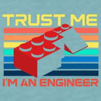 Engineer Master Builder Building Blocks Bricks Bricklayer Sueded Cloud Jersey T-Shirt
