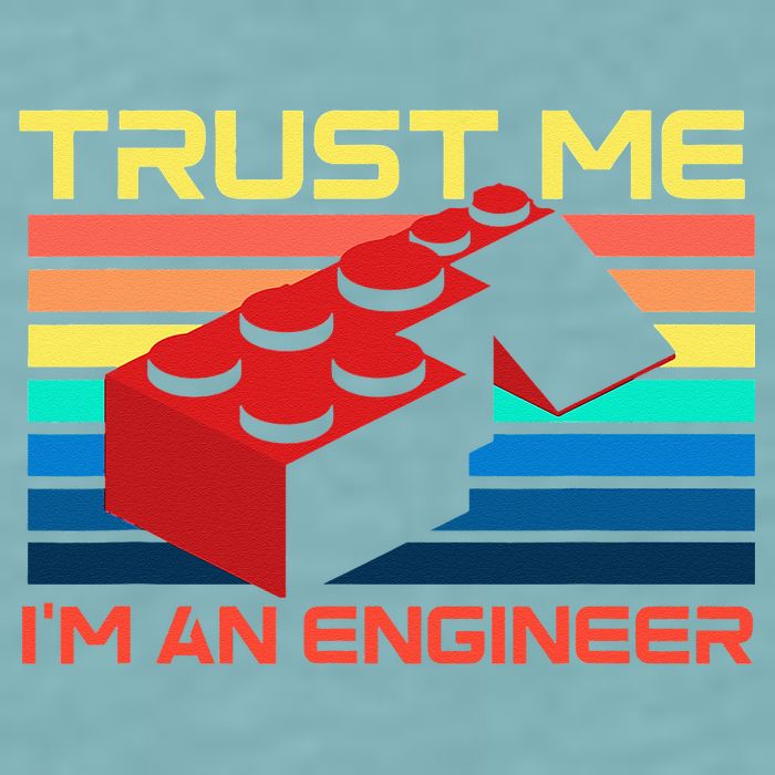 Engineer Master Builder Building Blocks Bricks Bricklayer Sueded Cloud Jersey T-Shirt