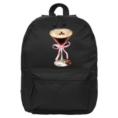 Espresso Martini Bow Graphic 16 in Basic Backpack