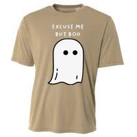 Excuse Me But Boo Cute Ghost Halloween Funny Spooky Season Cooling Performance Crew T-Shirt