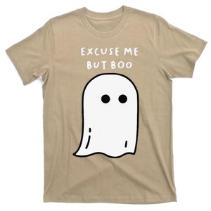 Excuse Me But Boo Cute Ghost Halloween Funny Spooky Season T-Shirt