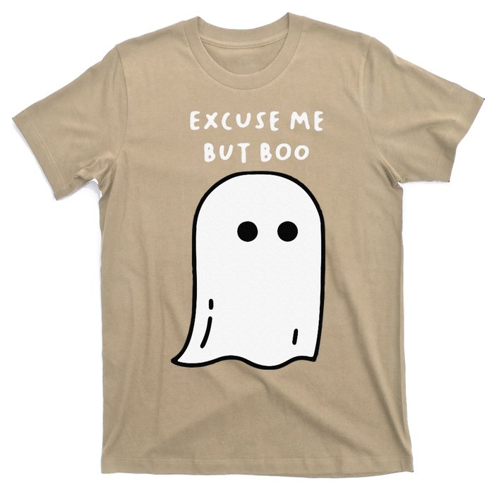 Excuse Me But Boo Cute Ghost Halloween Funny Spooky Season T-Shirt