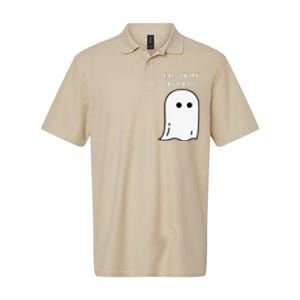 Excuse Me But Boo Cute Ghost Halloween Funny Spooky Season Softstyle Adult Sport Polo