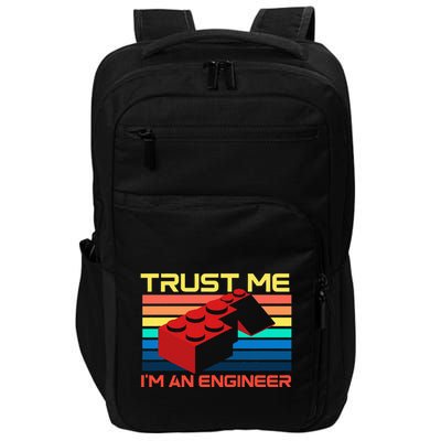 Engineer Master Builder Building Blocks Bricks Bricklayer Impact Tech Backpack