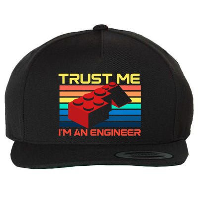 Engineer Master Builder Building Blocks Bricks Bricklayer Wool Snapback Cap
