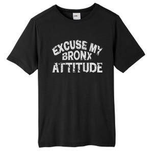 Excuse My Bronx New York Attitude Funny Ny Tall Fusion ChromaSoft Performance T-Shirt