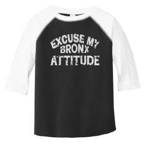 Excuse My Bronx New York Attitude Funny Ny Toddler Fine Jersey T-Shirt