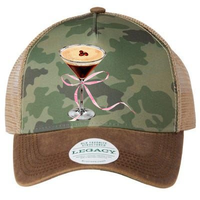 Espresso Martini Bow Graphic Legacy Tie Dye Trucker Hat