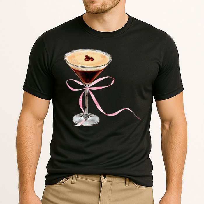 Espresso Martini Bow Graphic Cooling Performance Crew T-Shirt