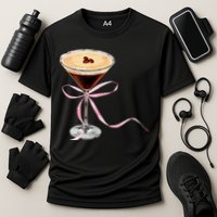 Espresso Martini Bow Graphic Cooling Performance Crew T-Shirt