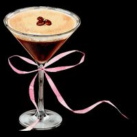 Espresso Martini Bow Graphic Cooling Performance Crew T-Shirt