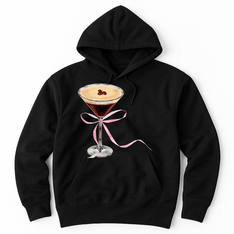 Espresso Martini Bow Graphic Hoodie