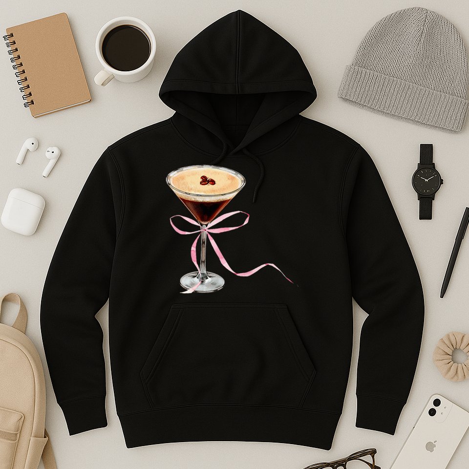 Espresso Martini Bow Graphic Hoodie