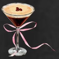 Espresso Martini Bow Graphic Adult Drive Performance Visor