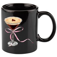 Espresso Martini Bow Graphic 11oz C Handle Ceramic Mug