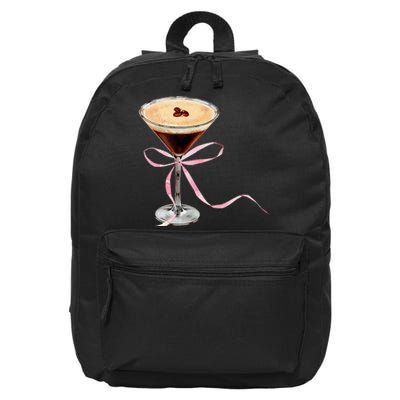 Espresso Martini Bow Graphic 16 in Basic Backpack