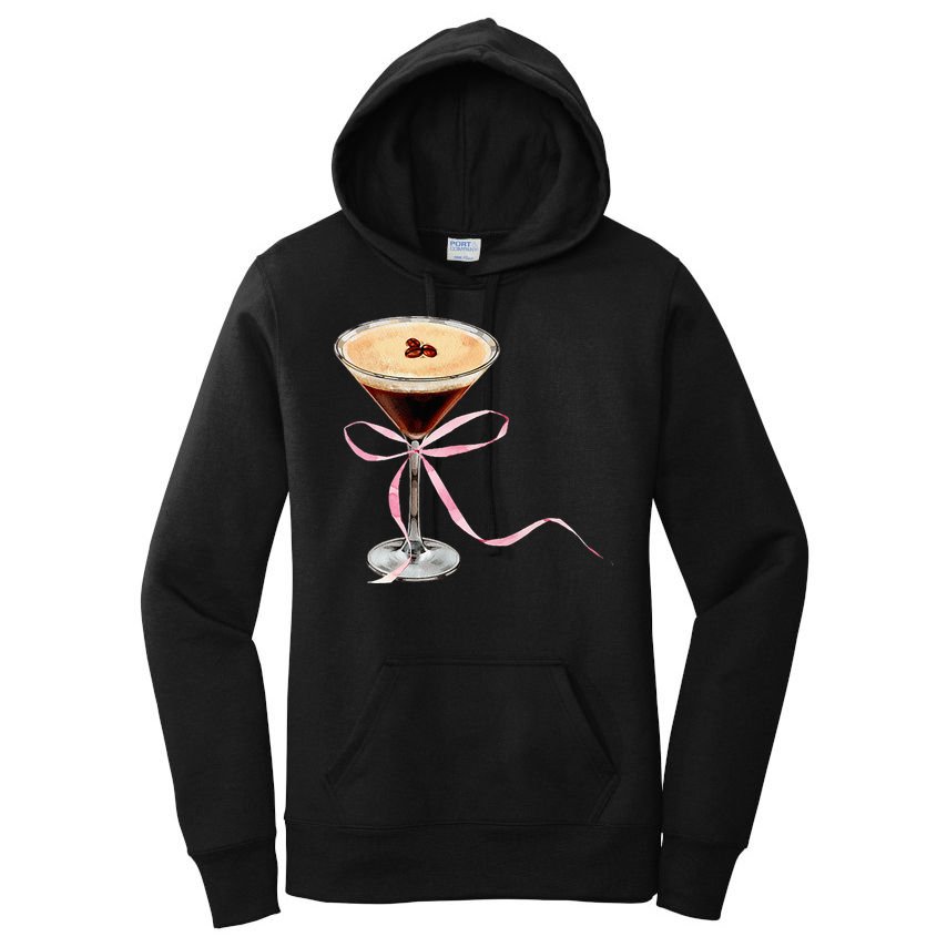 Espresso Martini Bow Graphic Women's Pullover Hoodie