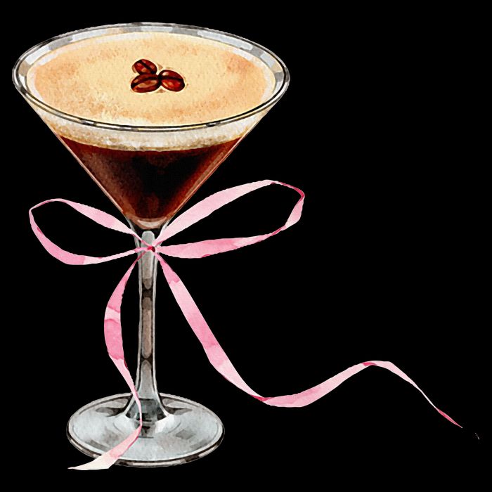 Espresso Martini Bow Graphic Premium T-Shirt