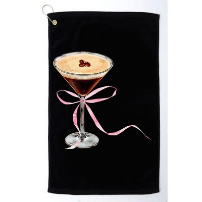Espresso Martini Bow Graphic Golf Towel