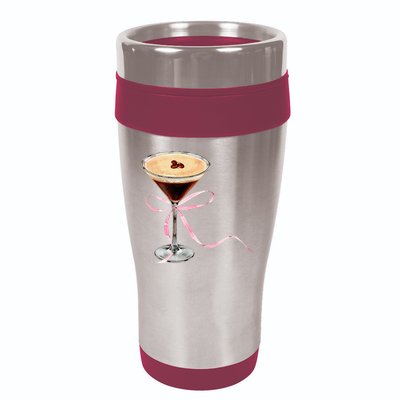 Espresso Martini Bow Graphic 16oz Travel Tumbler
