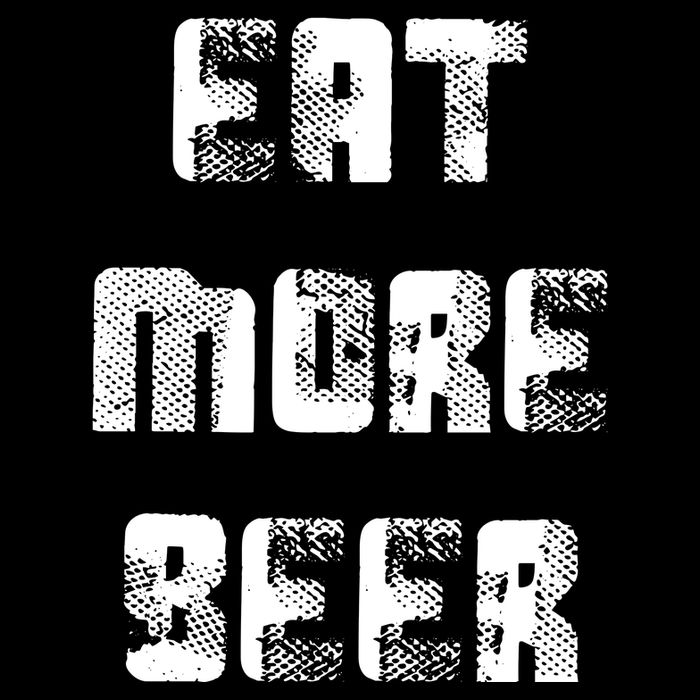 Eat More Beer Distressed Funny Drinking Wool Snapback Cap