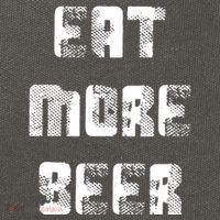 Eat More Beer Distressed Funny Drinking Cotton Canvas Backpack
