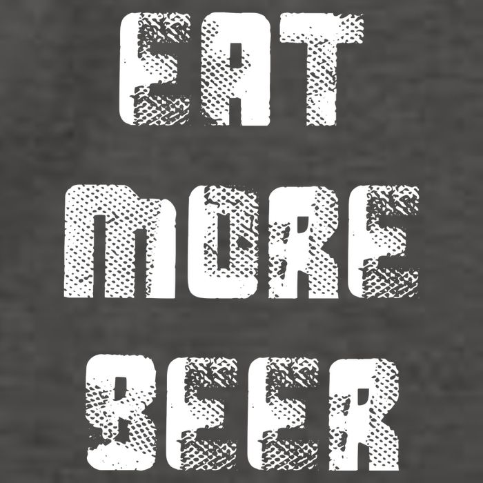 Eat More Beer Distressed Funny Drinking Vector Backpack