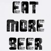 Eat More Beer Distressed Funny Drinking Garment-Dyed Sweatshirt