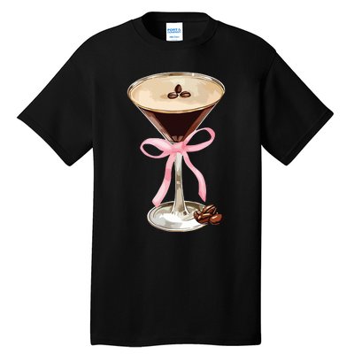 Espresso Martini Bow Graphic For Girl Women Tall T-Shirt