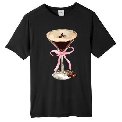 Espresso Martini Bow Graphic For Girl Women Tall Fusion ChromaSoft Performance T-Shirt