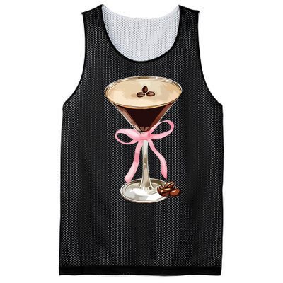 Espresso Martini Bow Graphic For Girl Women Mesh Reversible Basketball Jersey Tank