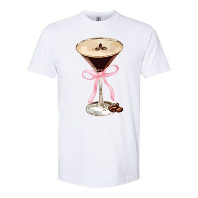 Espresso Martini Bow Graphic For Girl Women Softstyle® CVC T-Shirt