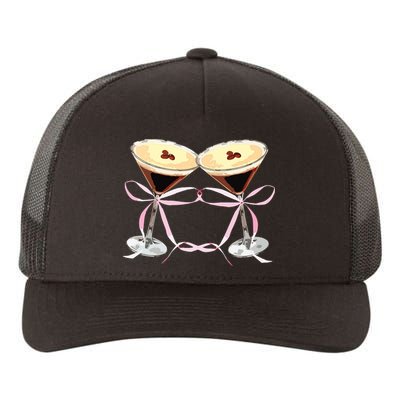 Espresso Martini Bow Graphic For Girl Women Yupoong Adult 5-Panel Trucker Hat