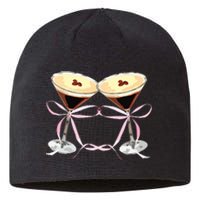 Espresso Martini Bow Graphic For Girl Women Sustainable Beanie