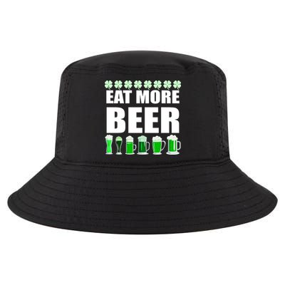 Eat More Beer St. Patrick's Day Irish Clover Green Beer Cool Comfort Performance Bucket Hat