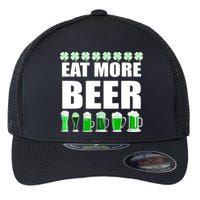 Eat More Beer St. Patrick's Day Irish Clover Green Beer Flexfit Unipanel Trucker Cap