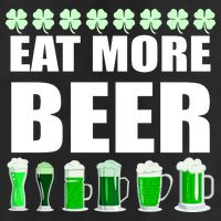 Eat More Beer St. Patrick's Day Irish Clover Green Beer 15oz Campfire Ceramic Mug