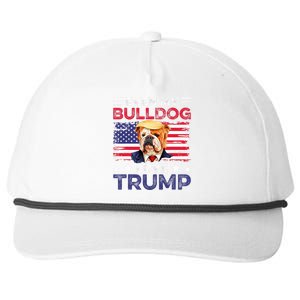 Even My Bulldog Loves Trump Dog Owner Gift For Pet Owner Snapback Five-Panel Rope Hat