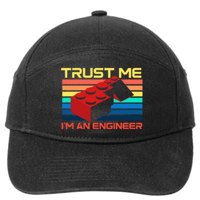 Engineer Master Builder Building Blocks Bricks Bricklayer 7-Panel Snapback Hat