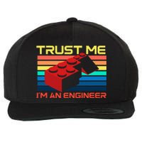 Engineer Master Builder Building Blocks Bricks Bricklayer Wool Snapback Cap