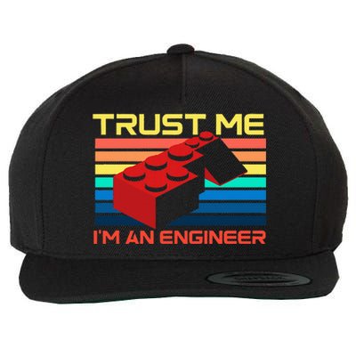 Engineer Master Builder Building Blocks Bricks Bricklayer Wool Snapback Cap