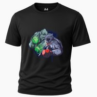 Epic Monster Boxing Battle Cooling Performance Crew T-Shirt