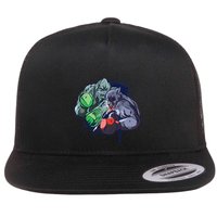 Epic Monster Boxing Battle Flat Bill Trucker Hat
