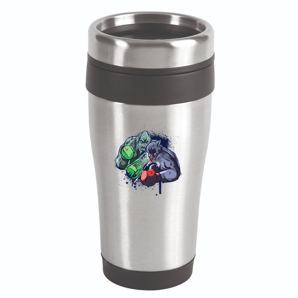 Epic Monster Boxing Battle 16oz Travel Tumbler