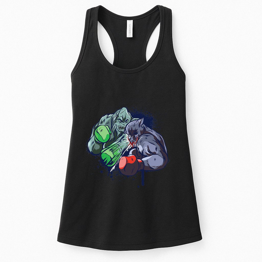 Epic Monster Boxing Battle Womens Tank Top