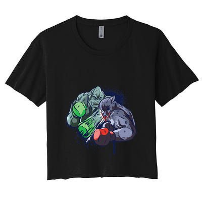 Epic Monster Boxing Battle Crop Top
