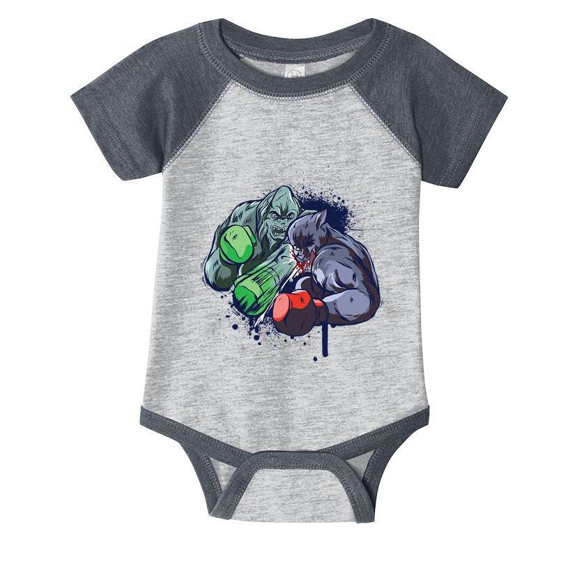 Epic Monster Boxing Battle Infant Baby Jersey Bodysuit