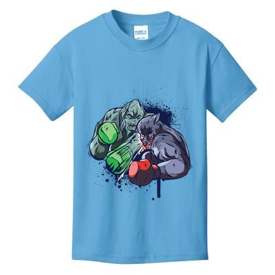 Epic Monster Boxing Battle Kids T-Shirt