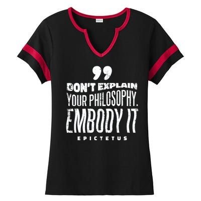 Embody Your Philosophy Ladies Halftime Notch Neck Tee