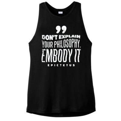 Embody Your Philosophy Ladies PosiCharge Tri-Blend Wicking Tank